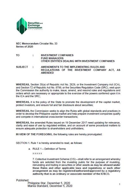 cesboard|Memorandum Circular No. 33 .